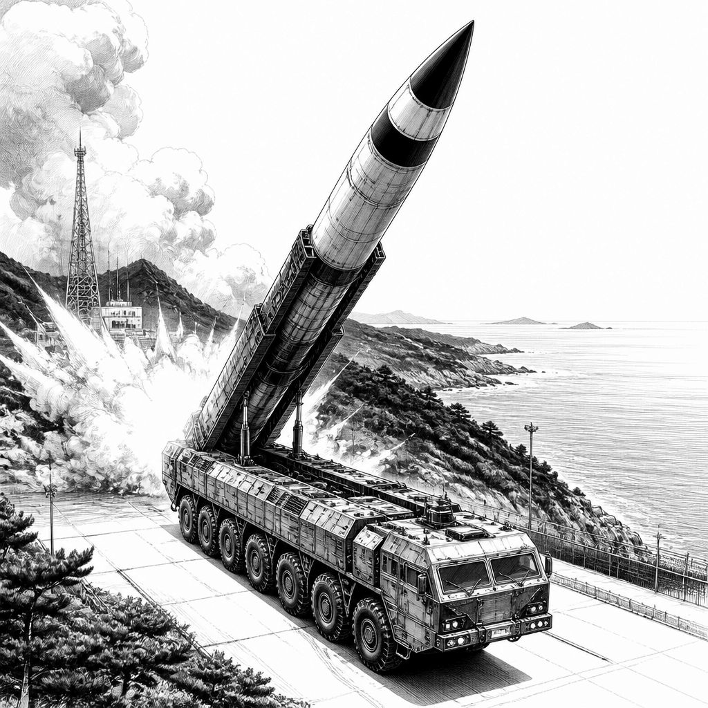 Nordkorea schießt ballistische Raketen ins Ostmeer – Spannungen steigen Nordkorea schießt ballistische Raketen ins Ostmeer – Spannungen steigen