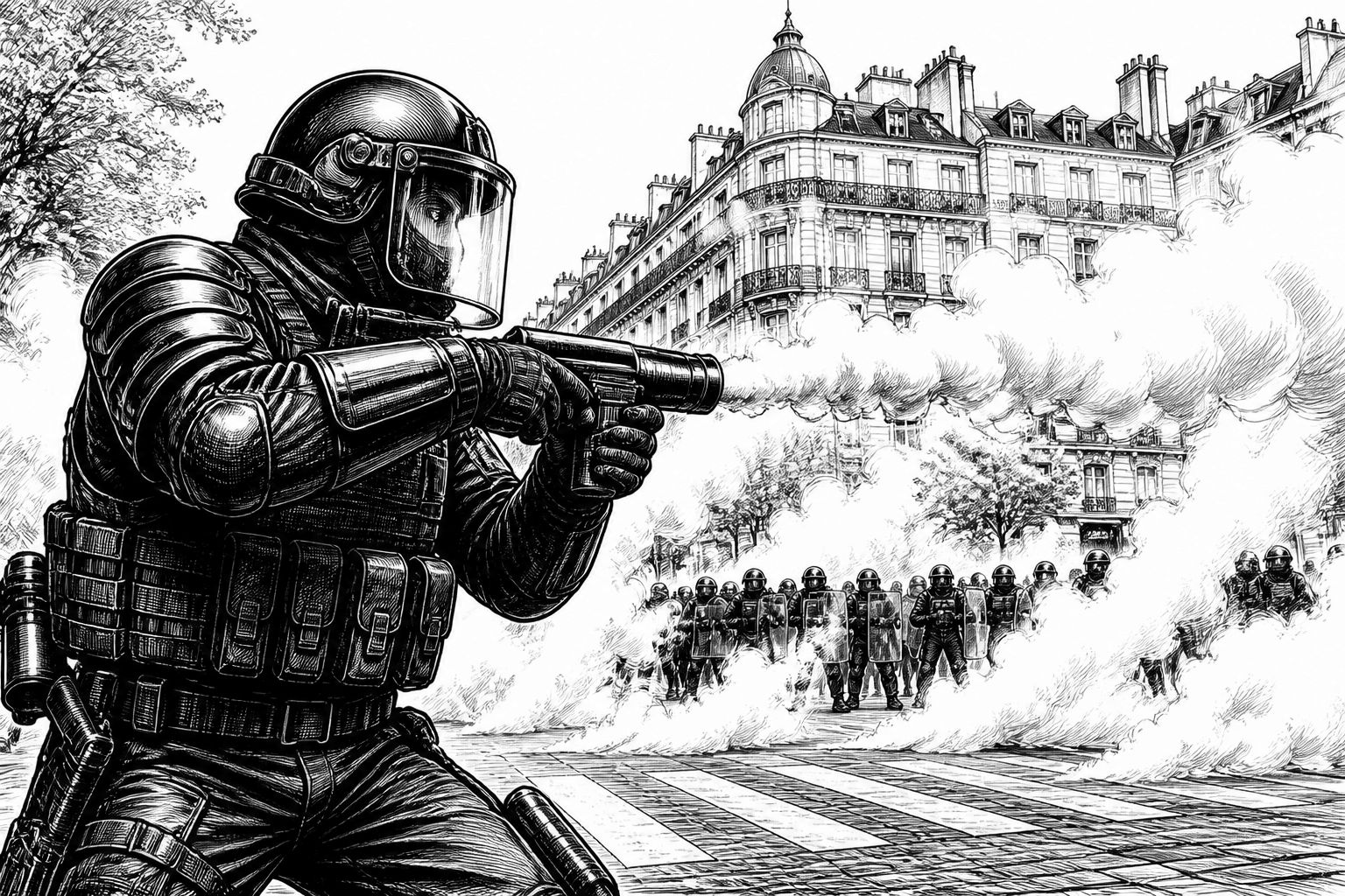 Proteste in Frankreich: Sicherheitskräfte setzen Tränengas ein – 320.000 demonstrieren Proteste in Frankreich: Sicherheitskräfte setzen Tränengas ein – 320.000 demonstrieren