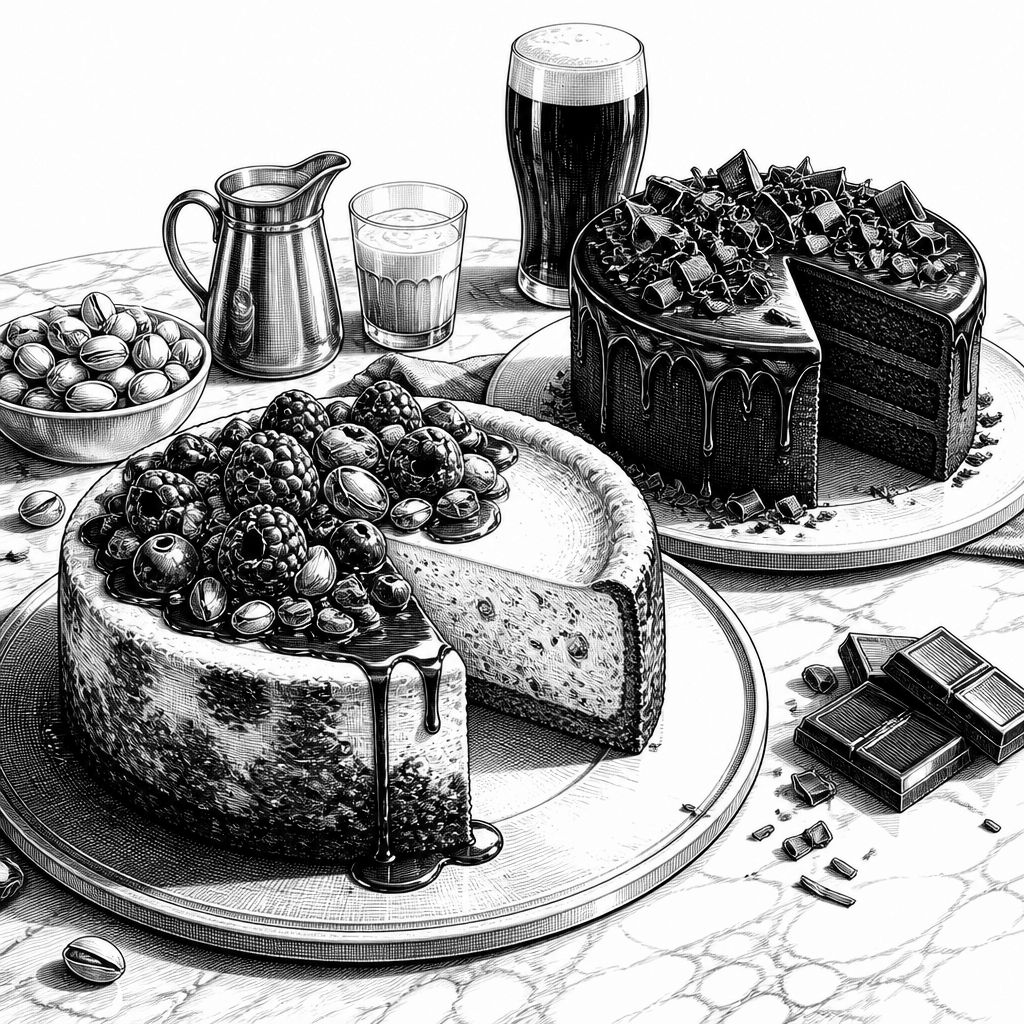 Ruby Bhogals Two-in-One: Basque Cheesecake & Guinness-Schoko mit Irish Cream Ruby Bhogals Two-in-One: Basque Cheesecake & Guinness-Schoko mit Irish Cream