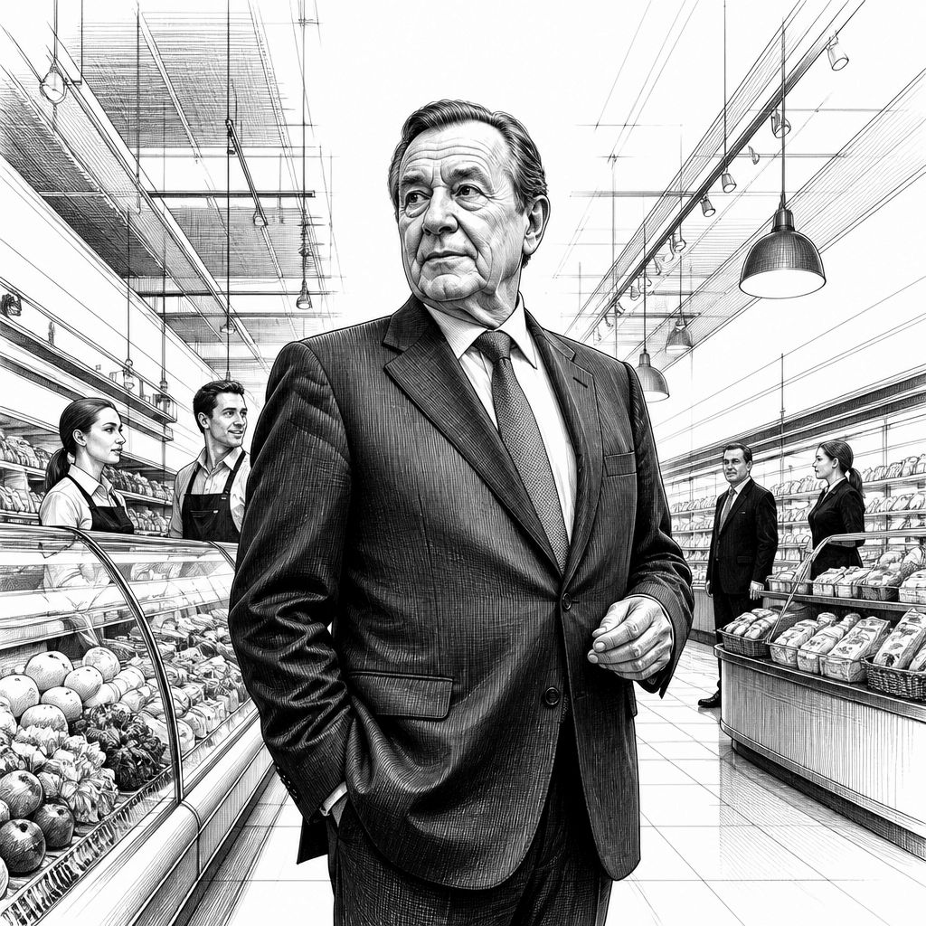 Schröder besucht Globus-Filiale in Moskau: Aufsichtsratsrolle wirft Fragen auf Schröder besucht Globus-Filiale in Moskau: Aufsichtsratsrolle wirft Fragen auf