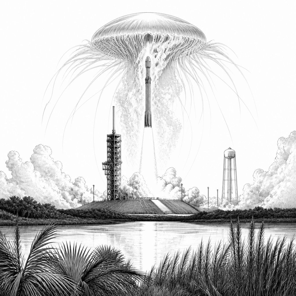 SpaceX CRS-35 ab Cape Canaveral: So sehen Sie „space jellyfish“ SpaceX CRS-35 ab Cape Canaveral: So sehen Sie „space jellyfish“