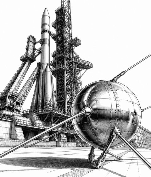 sputnik-1-am-4-oktober-1957-sputnik-krise-raumfahrt