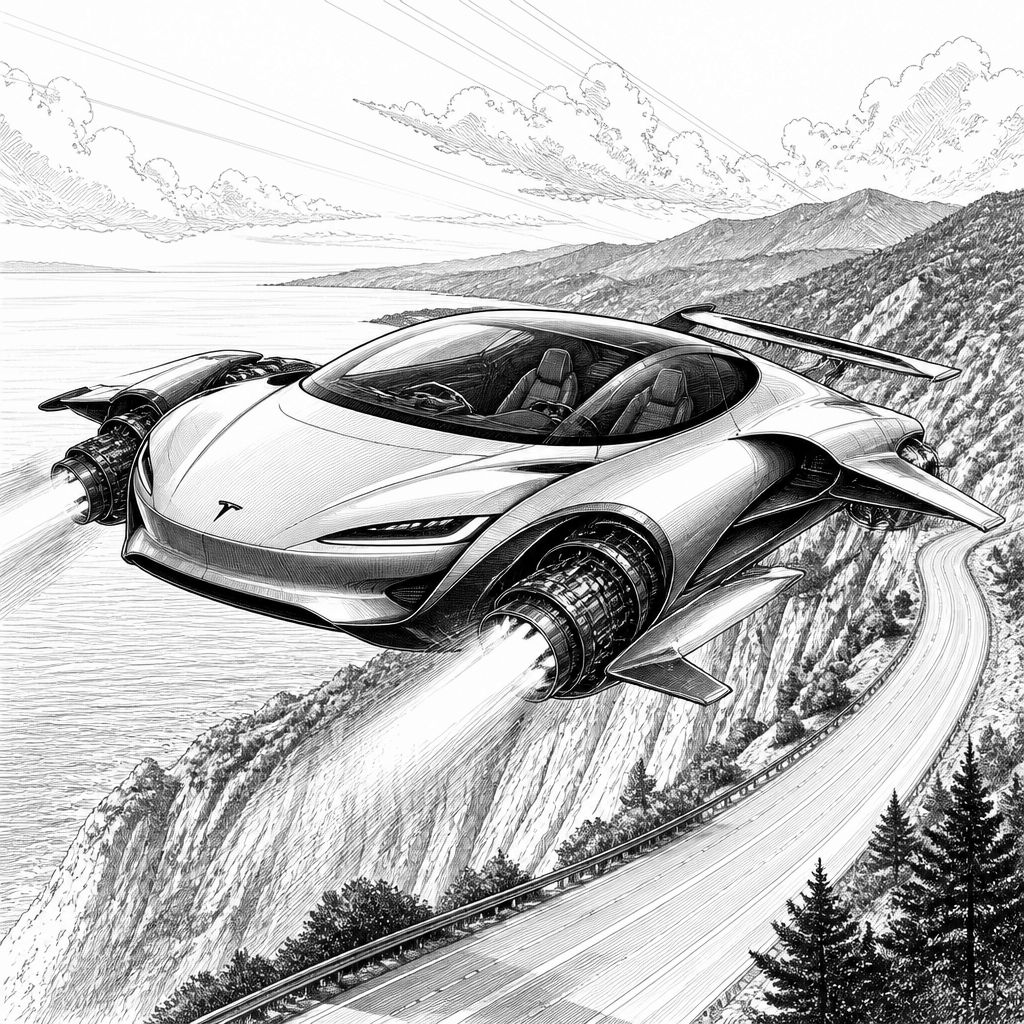 Tesla kündigt fliegenden Roadster an: Start 2028, Kaltgas-Antrieb und Reservierung Tesla kündigt fliegenden Roadster an: Start 2028, Kaltgas-Antrieb und Reservierung