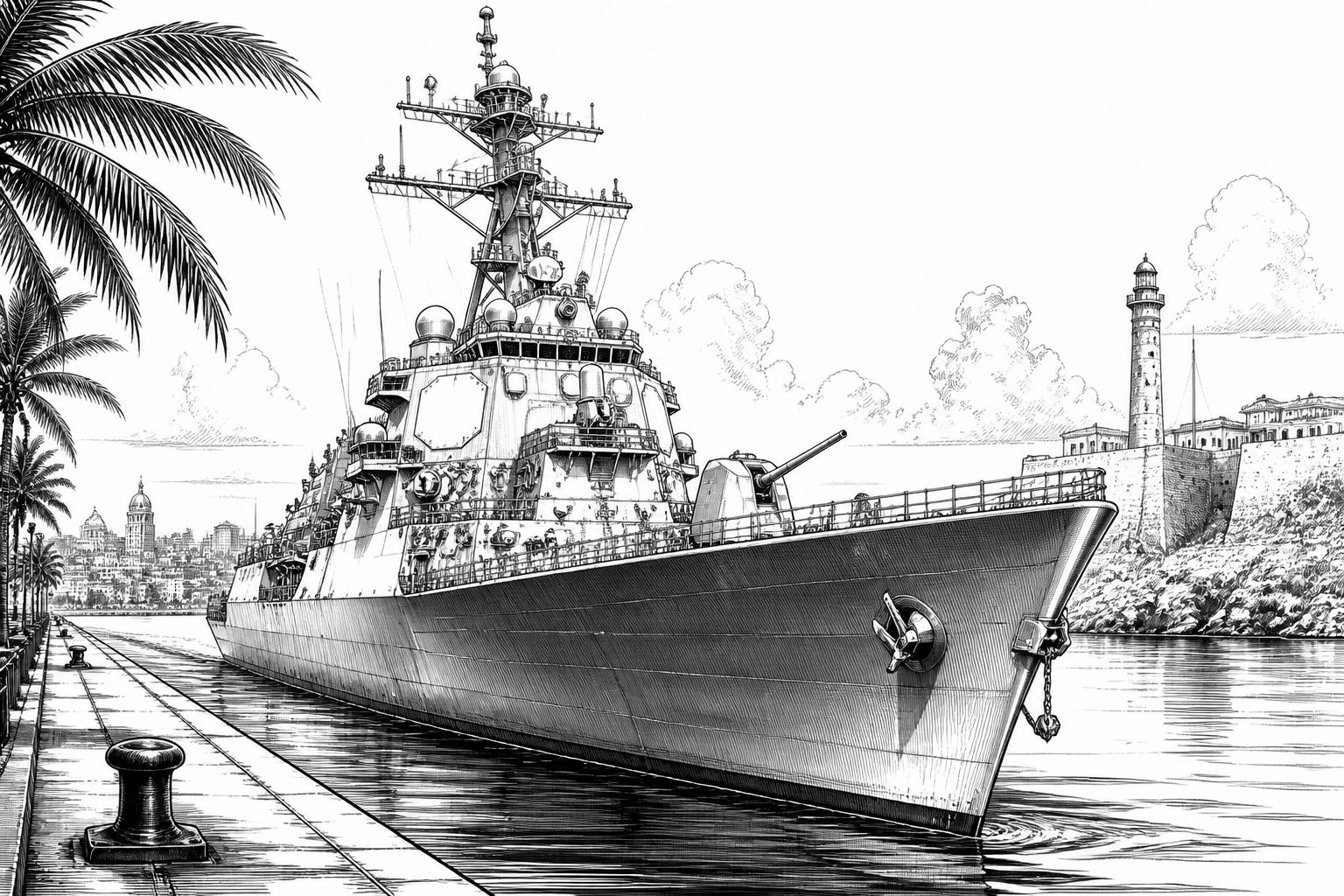 Trump erneuert Idee eines Militär-Stopovers für Kriegsschiffe in Kuba Trump erneuert Idee eines Militär-Stopovers für Kriegsschiffe in Kuba