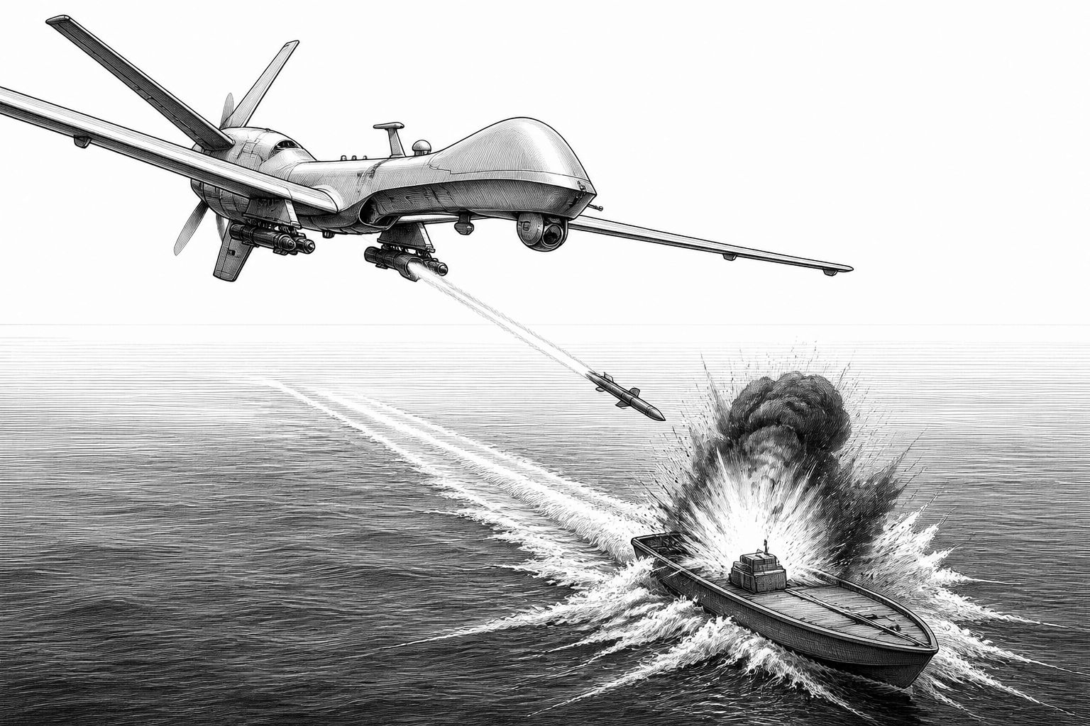 US-Angriff auf mutmaßliches Drogen-Schiff im Pazifik: fünf Tote, Debatte über Rechtslage US-Angriff auf mutmaßliches Drogen-Schiff im Pazifik: fünf Tote, Debatte über Rechtslage