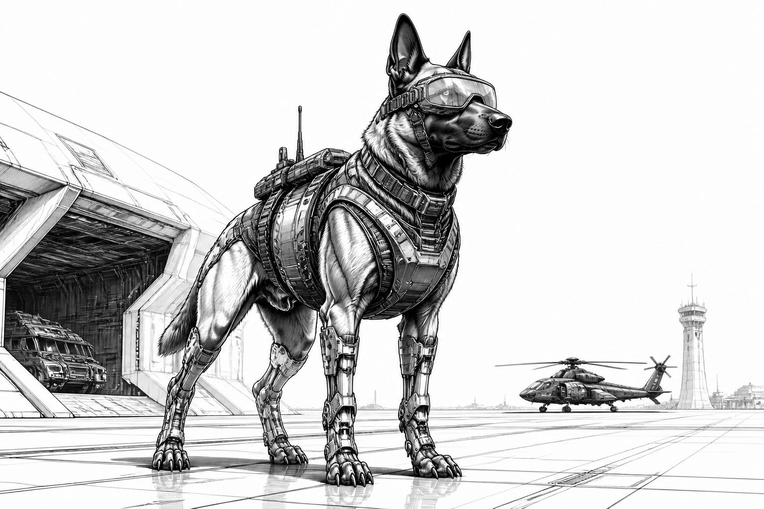 Warhound: Startup will genetisch veränderte Militärhunde mit High-Tech-Ausrüstung Warhound: Startup will genetisch veränderte Militärhunde mit High-Tech-Ausrüstung